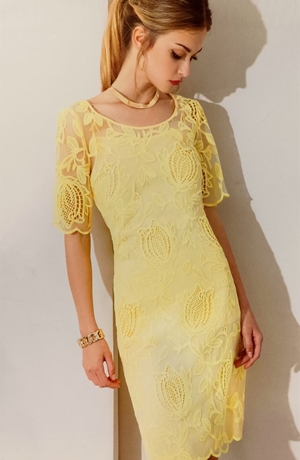 Vestido amarillo Flora - Imagen 1