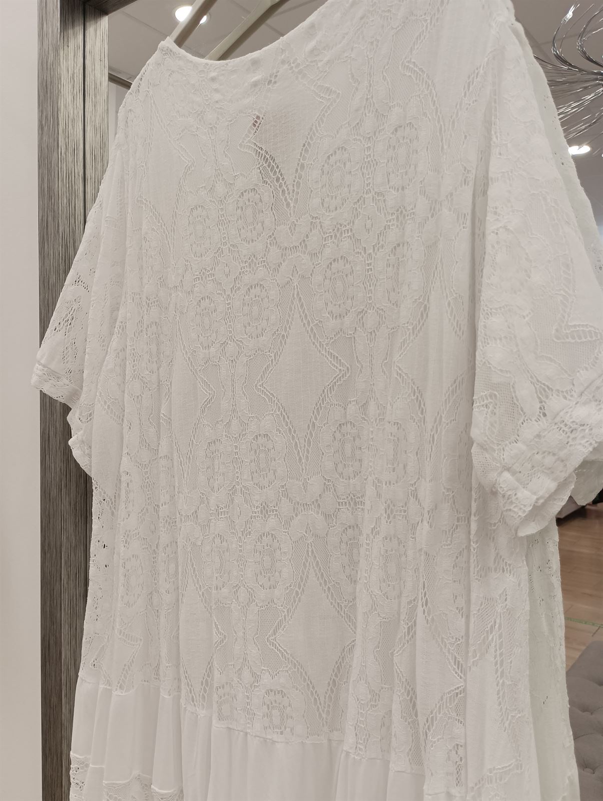 Vestido blanco ibicenco - Imagen 5