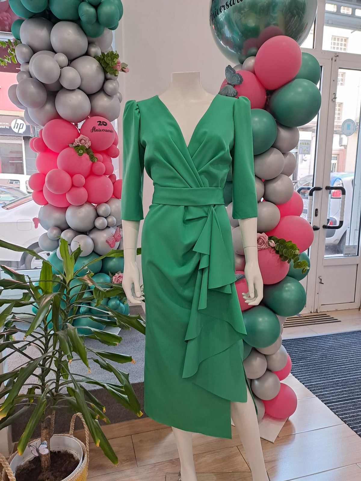 Vestido Clarisa verde - Imagen 1