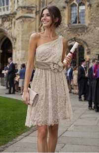 Vestido corto Iris de encaje - Imagen 1