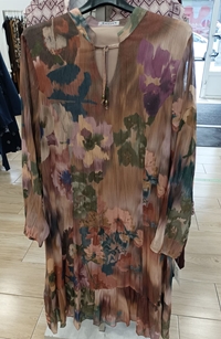 Vestido de gasa acuarela - Imagen 2