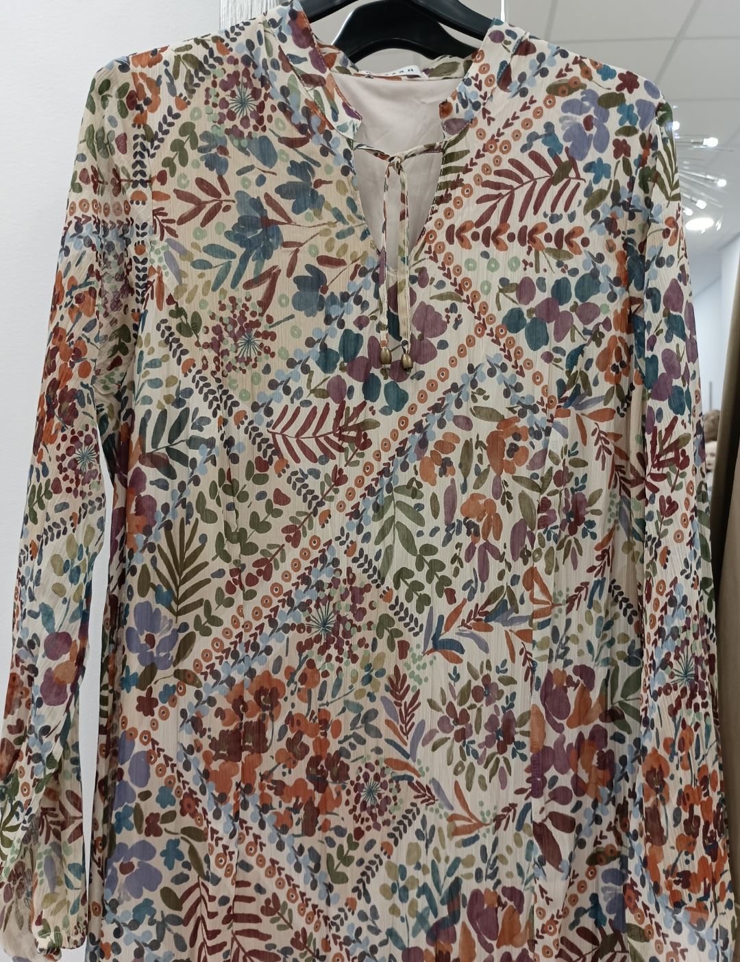 Vestido de gasa flor otoñal - Imagen 2