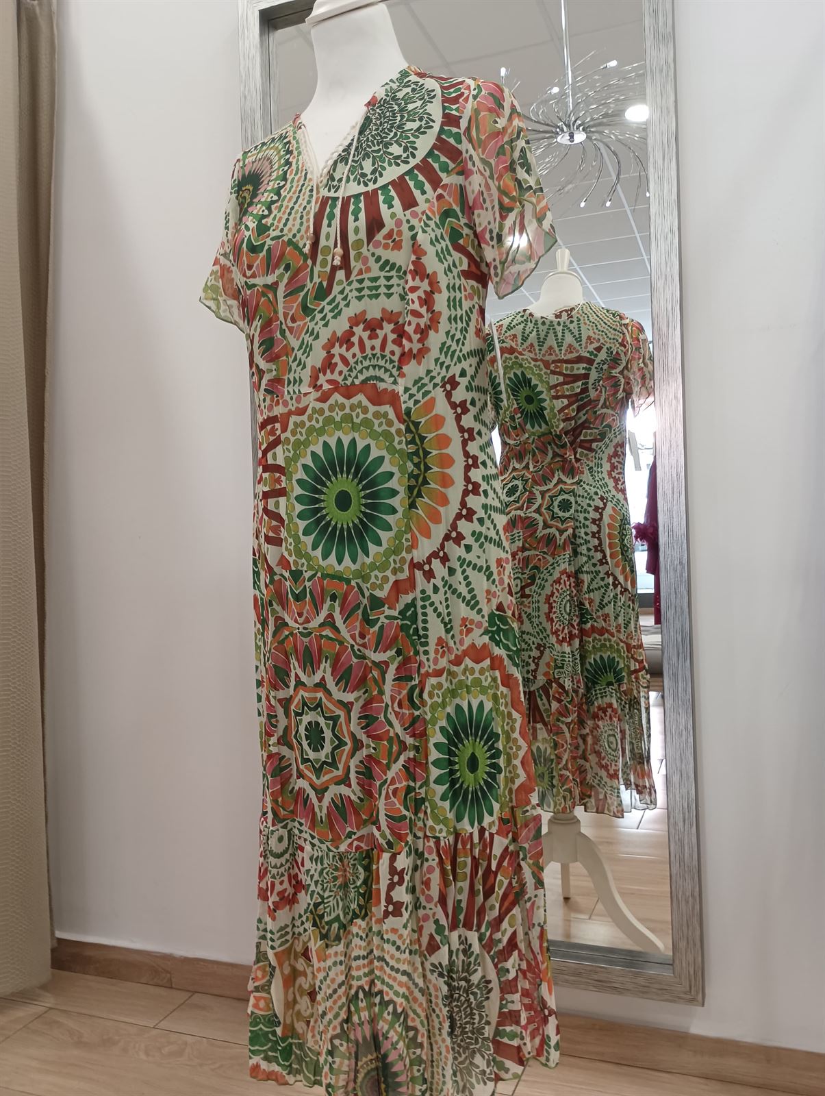 Vestido de gasa mandalas - Imagen 1