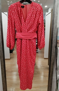Vestido estampado coral - Imagen 2
