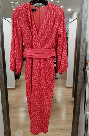 Vestido estampado coral - Imagen 2