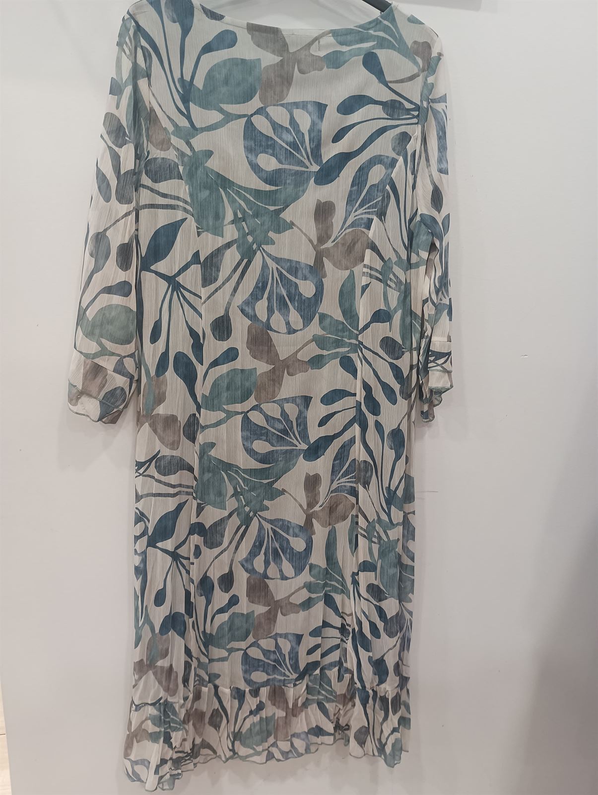 Vestido gasa hojas - Imagen 5