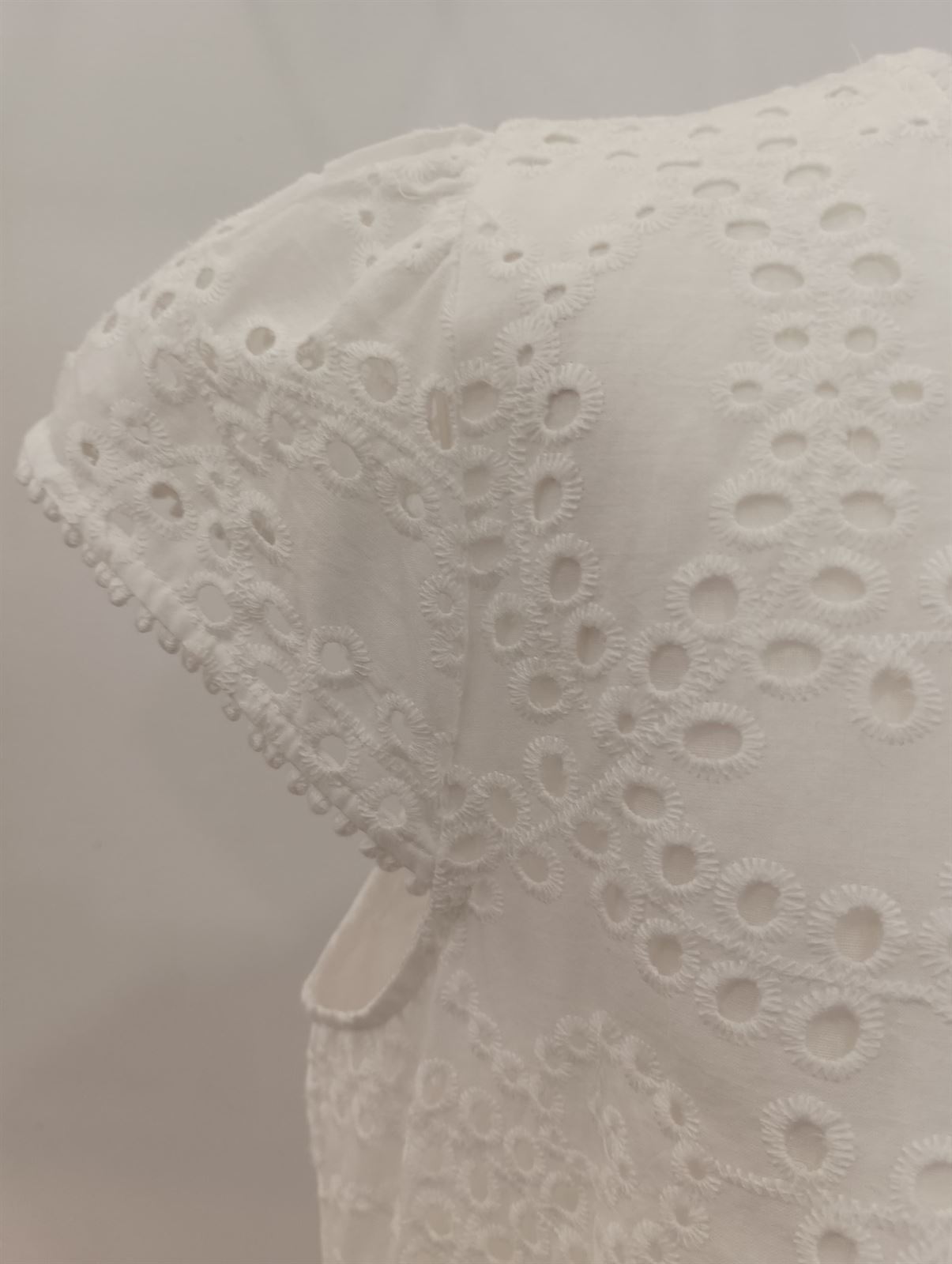 Vestido ibicenco blanco - Imagen 4