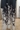 Vestido largo floral negro/blanco moda curvy - Imagen 2