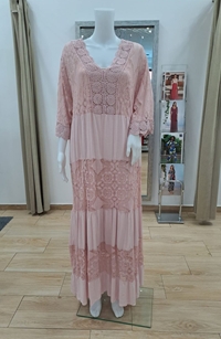 Vestido largo ibicenco moda curvy - Imagen 1