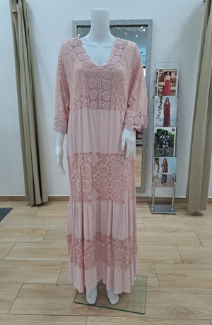 Vestido largo ibicenco moda curvy - Imagen 1