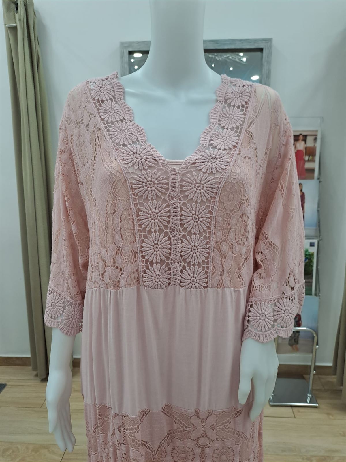 Vestido largo ibicenco moda curvy - Imagen 2