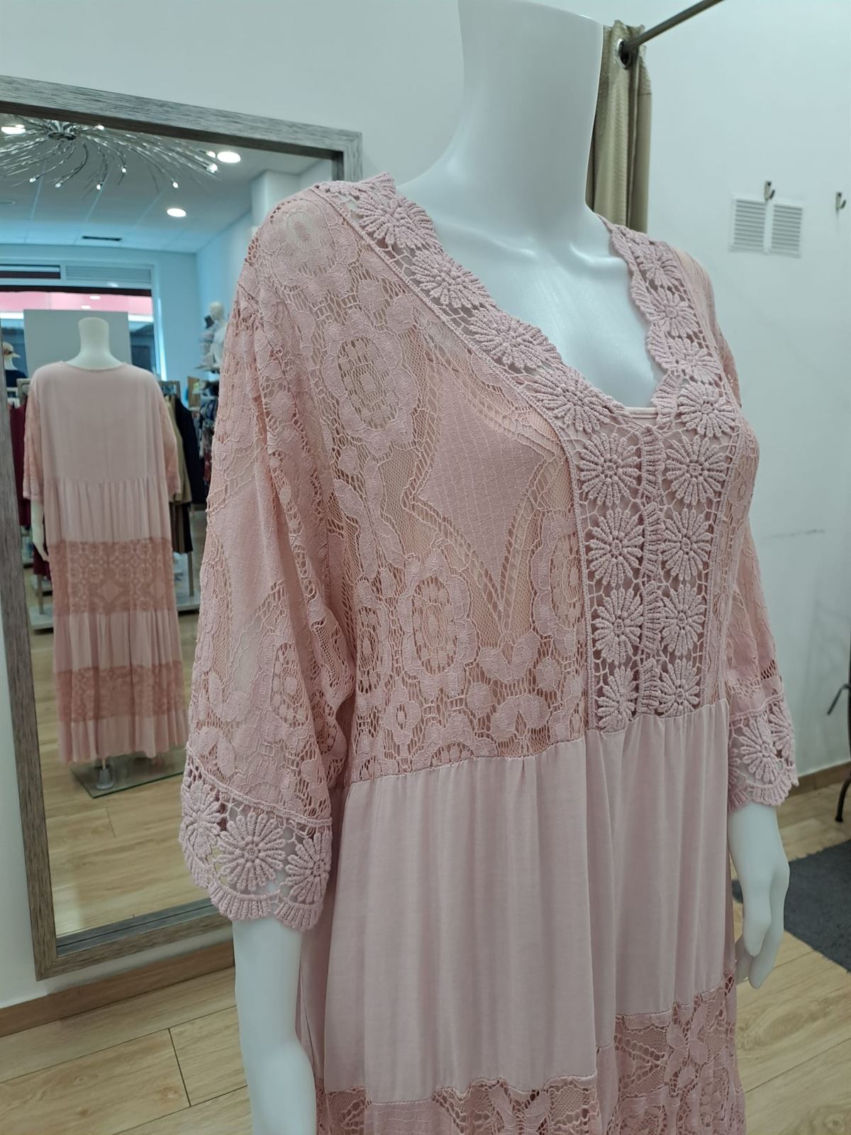 Vestido largo ibicenco moda curvy - Imagen 3
