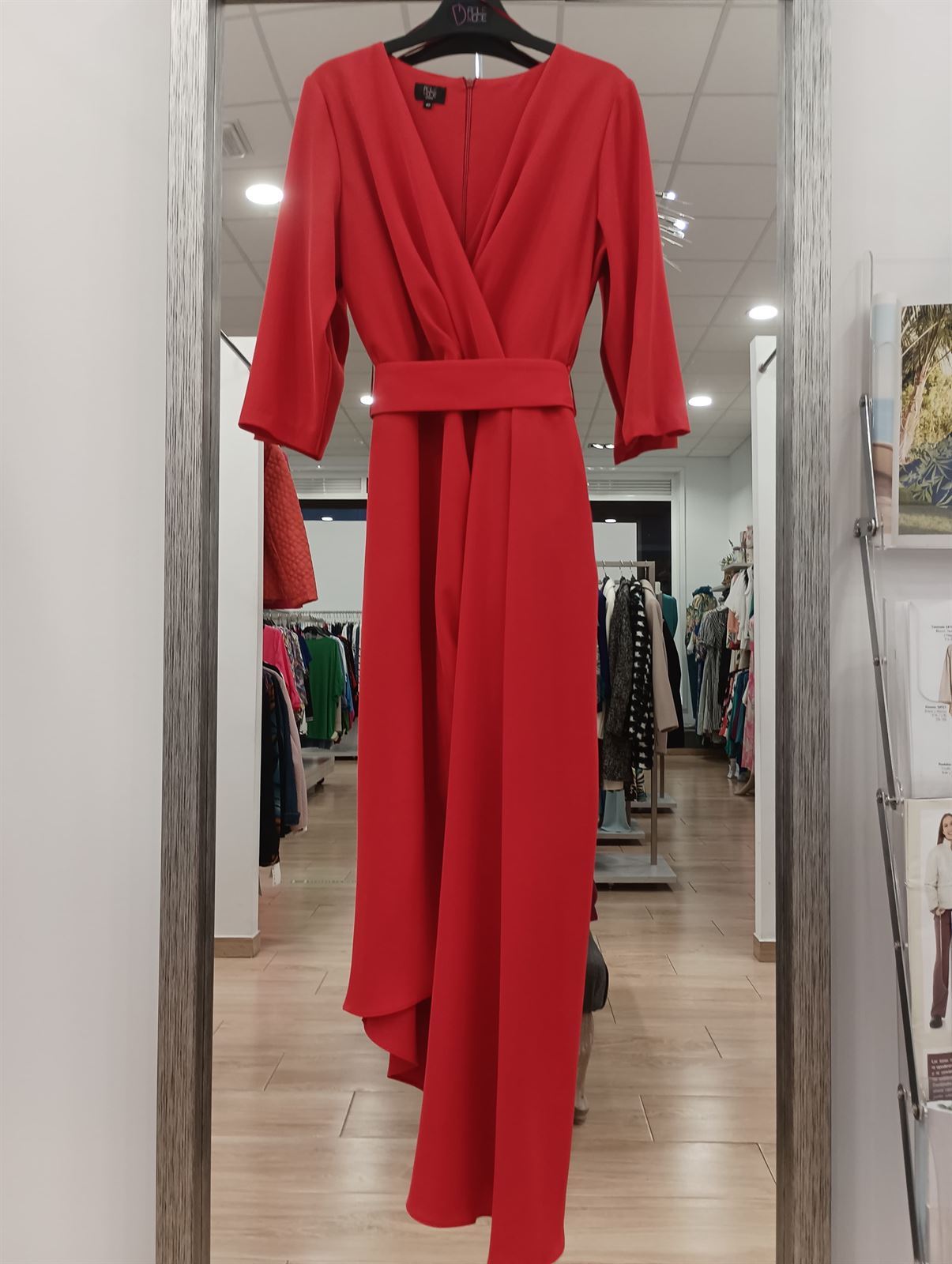 Vestido Monet rojo - Imagen 3