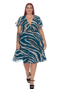 Vestido Thalía moda curvy - Imagen 1
