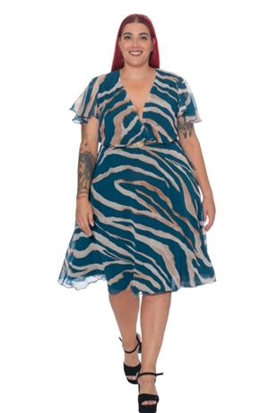 Vestido Thalía moda curvy - Imagen 1